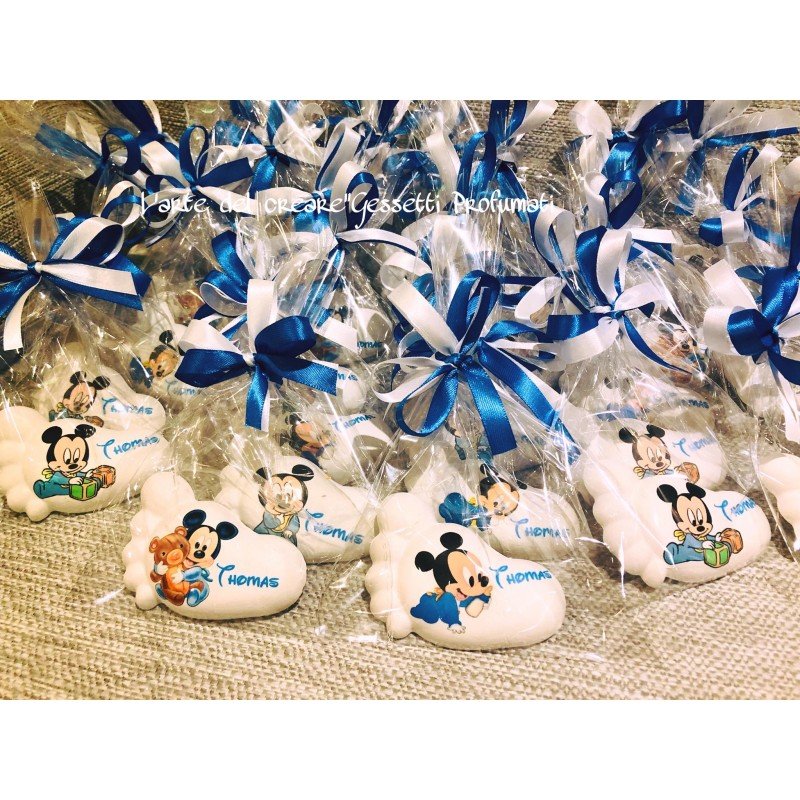 Sacchetto Trasparente con Gessetto Profumato Personalizzato – Tema Topolino Baby Sacchetto Trasparente con Gessetto Profumato Personalizzato – Tema Topolino Baby