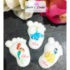 Piedino Profumato Principesse Disney Orizzontale | Bomboniera Personalizzata 5,5 cm per Battesimo e Nascita