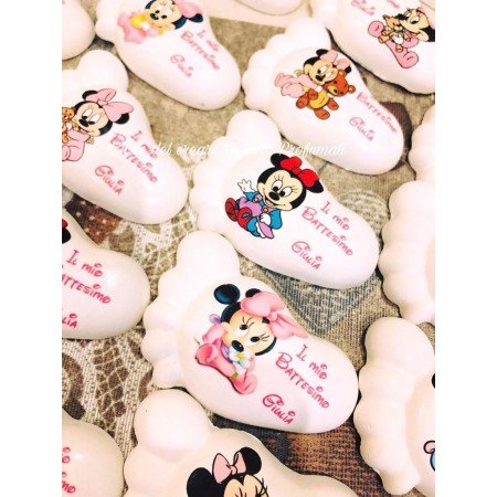 Piedino Profumato Minnie Orizzontale con Frase | Modelli Misti e Personalizzazione per Eventi