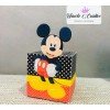 Scatola Bomboniera Topolino CUBO Nascita Battesimo Primo compleanno