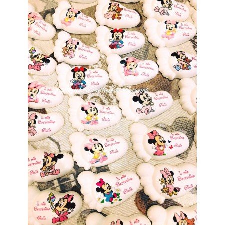 Piedino Profumato Minnie Orizzontale con Frase | Modelli Misti e Personalizzazione per Eventi