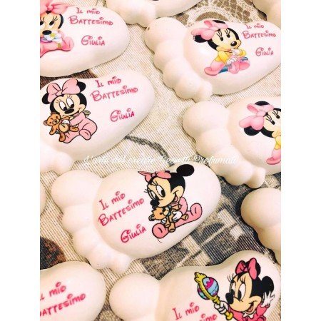 Piedino Profumato Minnie Orizzontale con Frase | Modelli Misti e Personalizzazione per Eventi