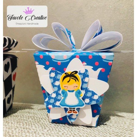 Scatola confetti ALICE NEL PAESE DELLE MERAVIGLIE sushi box