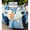 Sacchetto confetti GESSETTO PROFUMATO PIEDINO PERSONALIZZATO Nascita Battesimo