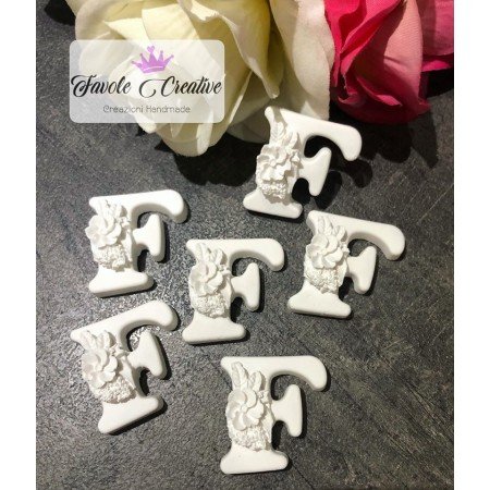 Gessetti profumati INIZIALE "F" Segnaposto - Bomboniera