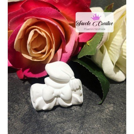 Gessetto profumato pergamena laurea – Bomboniera artigianale con tocco e fiocco