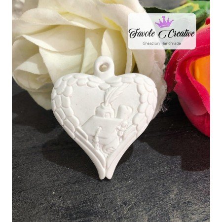 Gessetto cuore laurea profumato – Bomboniera handmade con libro e tocco