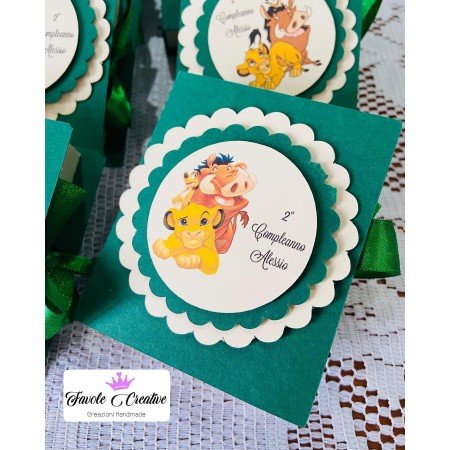 Scatola LIBRO RE LEONE SIMBA compleanno a tema