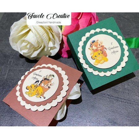 Scatola LIBRO RE LEONE SIMBA compleanno a tema