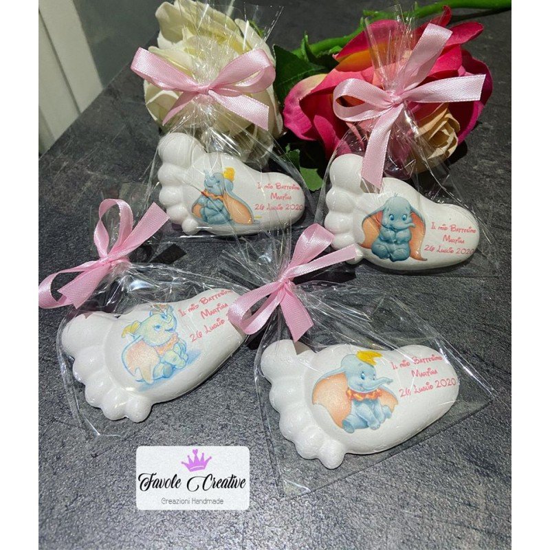 Sacchetto Trasparente con Gessetto Profumato Personalizzato – Tema Dumbo