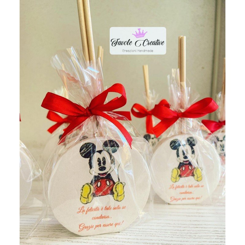 Bomboniera Profumatore con bustina trasparente Topolino Bomboniera Profumatore con bustina trasparente Topolino