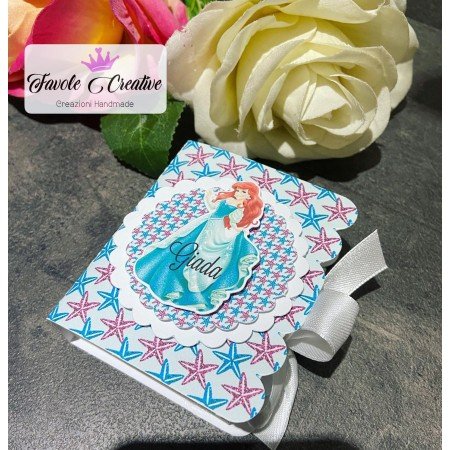 Scatola LIBRO PRINCIPESSA ARIEL compleanno a tema