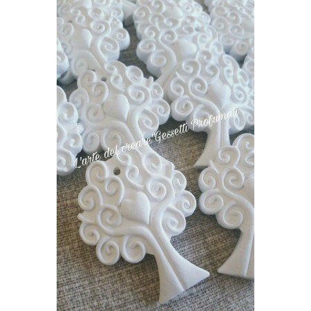 gessetti profumati albero della vita con cuore segnaposti