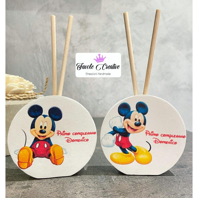 Profumatore Topolino Rosso Personalizzato | Bomboniera Originale Battesimo, Nascita, Compleanno