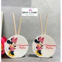 Profumatore Minnie Rossa Personalizzato | Bomboniera Artigianale Battesimo, Nascita, Compleanno