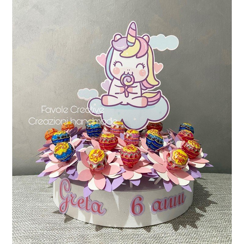 Torta Chupa Chups UNICORNO Torta Chupa Chups UNICORNO