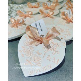 Gessetto profumato CUORE INCISO personalizzato