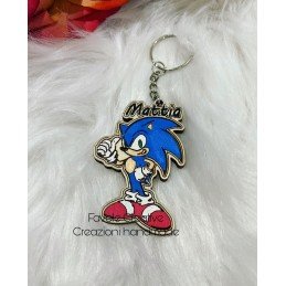 Portachiavi personalizzato Sonic