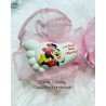 Sacchetto Tulle Rosa con piedino personalizzato minnie