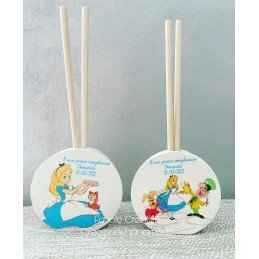 Profumatore Alice e Personaggi del Paese delle Meraviglie | Bomboniera Personalizzata per Eventi
