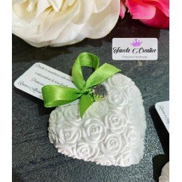 Gessetti profumati CUORI COMPLETI TAG FIOCCO E CIONDOLO