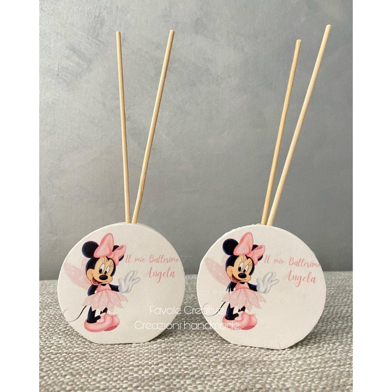 Profumatore Minnie Rosa Fatina Personalizzato | Bomboniera Magica Battesimo, Compleanno, Nascita