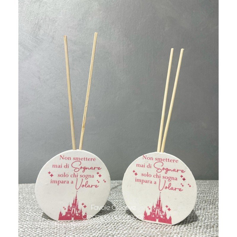 Profumatore Castello Principesse Personalizzato | Bomboniera Magica per Battesimo, Nascita, Compleanno