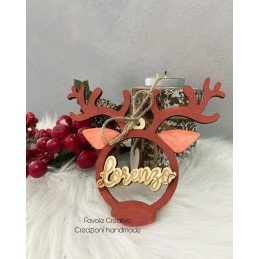 Pallina in legno con nome RENNA