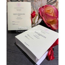 Scatola porta confetti LIBRO CON FRONTESPIZIO PERSONALIZZATO