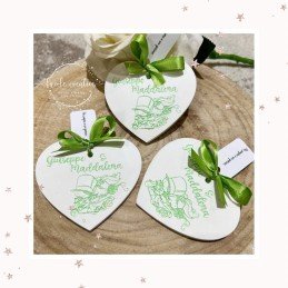Gessetto profumato CUORE INCISO personalizzato 2