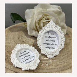 Gessetti profumati CORNICE OVALE CON TESTO personalizzato