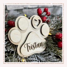 Pallina Zampa Cane con nome personalizzato