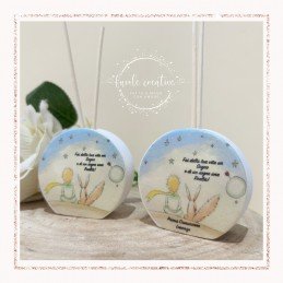 Profumatore Rotondo Piccolo Principe con Volpe 6,5cm| Bomboniera Battesimo, Nascita, Compleanno Personalizzata