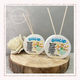 Profumatore Rotondo Piccolo Principe 9 Cm Frase Cuore Bomboniera Battesimo Nascita Evento