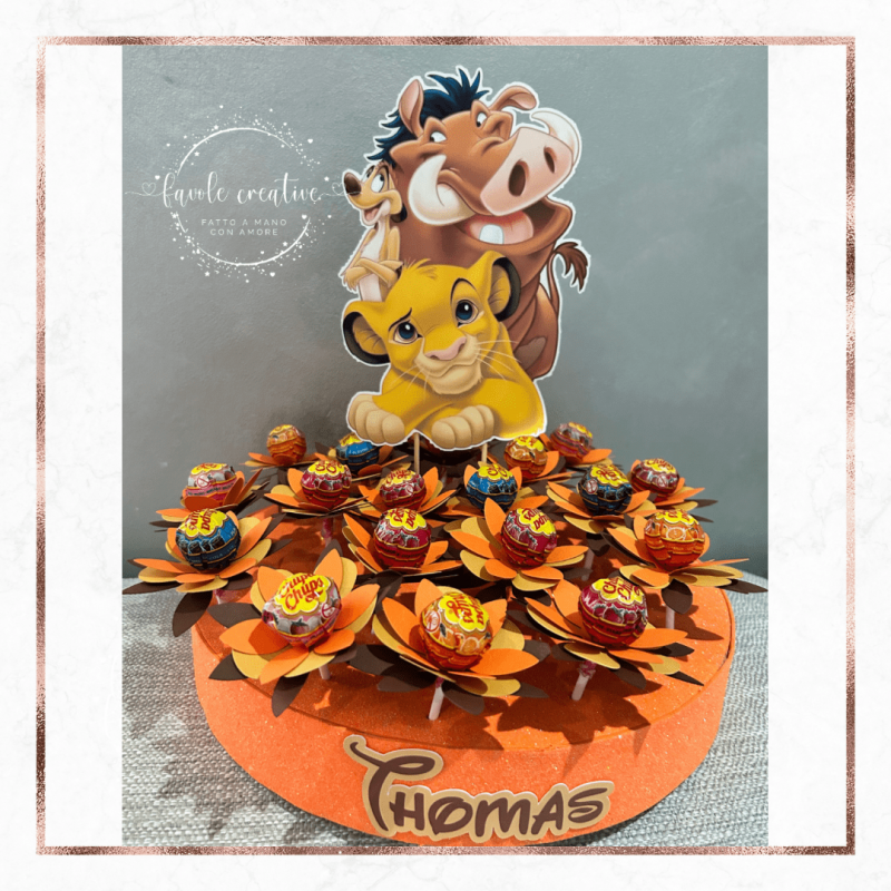 Torta Chupa Chups RE LEONE SIMBA Torta Chupa Chups RE LEONE SIMBA