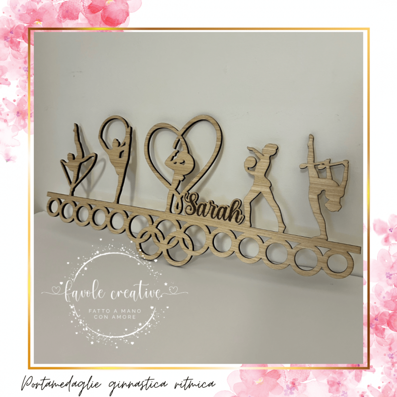 Porta medaglie ginnastica ritmica cerchi olimpici Porta medaglie ginnastica ritmica cerchi olimpici