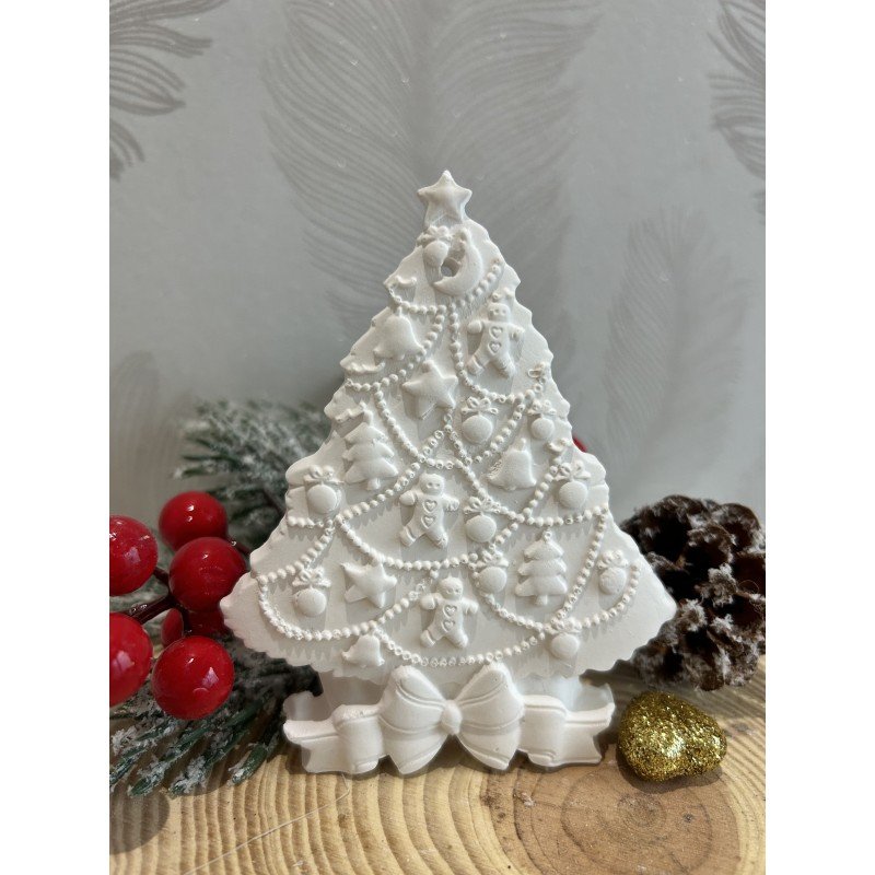 Gessetto profumato ALBERO DI NATALE CON DECORAZIONI Gessetto profumato ALBERO DI NATALE CON DECORAZIONI