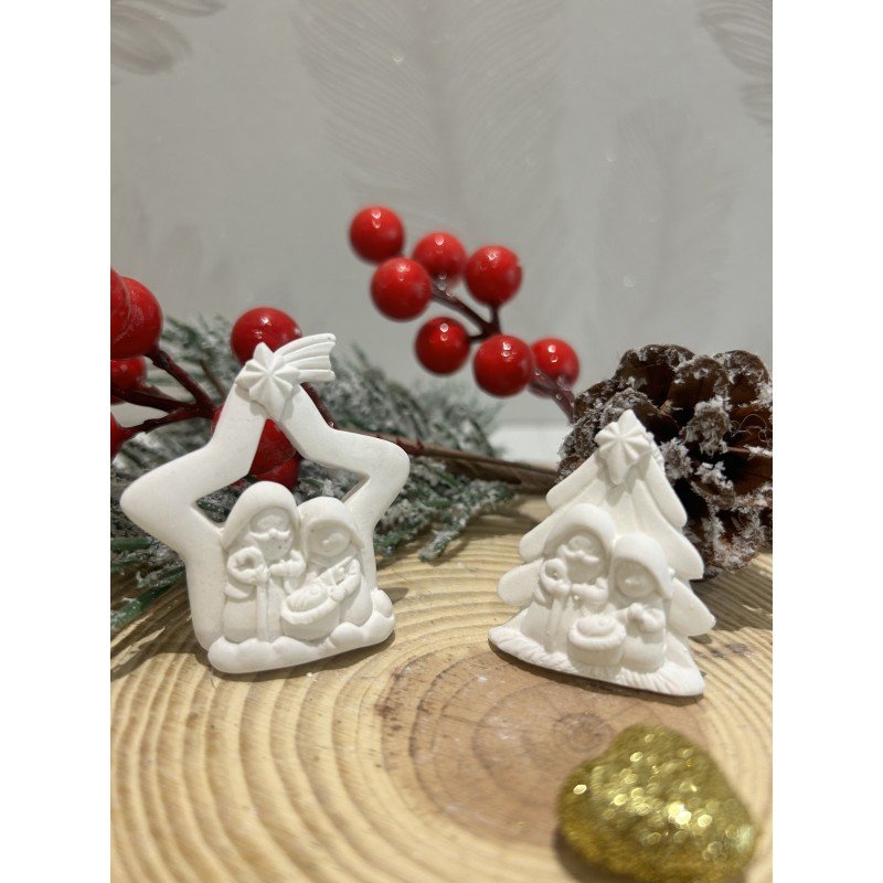 Gessetti profumati STELLA E ALBERO NATALE CON PRESEPE Gessetti profumati STELLA E ALBERO NATALE CON PRESEPE