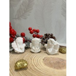 Gessetti profumati MINI ANGIOLETTI SEGNAPOSTO BATTESIMO NASCITA NATALE