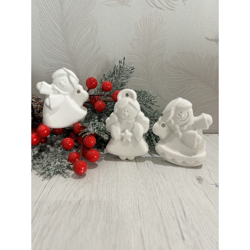 Gessetti profumati natale ANGELI CON FORO Gessetti profumati natale ANGELI CON FORO