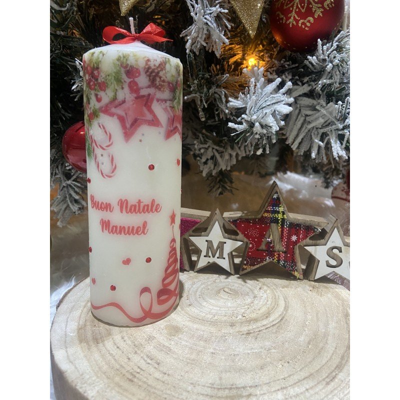 Candela Personalizzata NATALIZIA 15 cm (2) Candela Personalizzata NATALIZIA 15 cm (2)