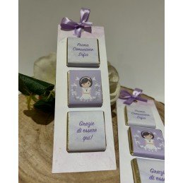 Segnaposto Cioccolatini Personalizzati al Latte - Tema Prima Comunione