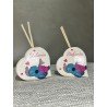 Cuore Profumato Stitch Personalizzato | Bomboniera Unica per Battesimo, Compleanno, Nascita