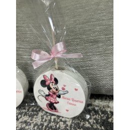 Profumatore Grande Minnie Personalizzato 9 cm | Bomboniera con Bustina Trasparente per Eventi