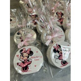 Profumatore Grande Minnie Personalizzato 9 cm | Bomboniera con Bustina Trasparente per Eventi