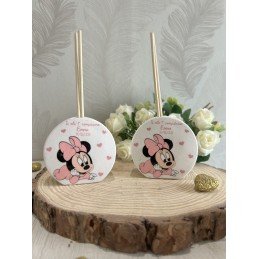 Profumatore Minnie Rosa Personalizzato 6,5 cm| Bomboniera Battesimo, Nascita, Compleanno Bambina