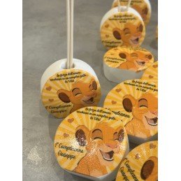 Profumatore Simba Personalizzato con Frase 6,5 cm | Bomboniera Battesimo, Nascita, Compleanno