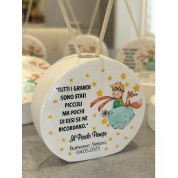 Profumatore Rotondo Piccolo Principe 9 Cm Frase Bimbo Bomboniera Battesimo Compleanno