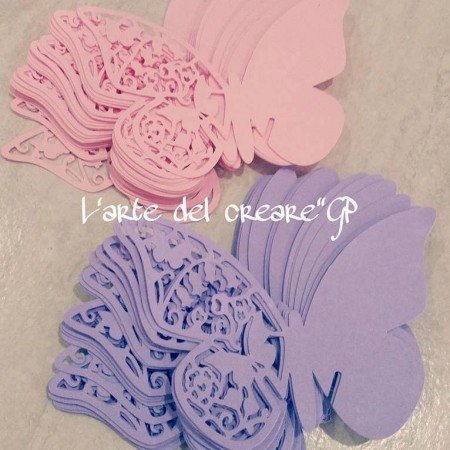 Segnabicchiere Segnaposto Farfalla Decorativi Bomboniere Matrimonio