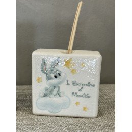 Profumatore Quadrato Bugs Bunny - Bomboniera Personalizzata con Frase a Scelta